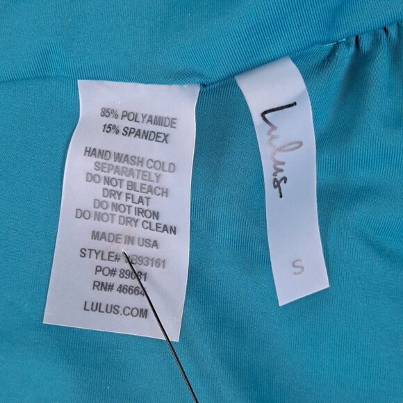 Lulu's size Small Green Scoop Neck Bikini Swim Top NWT - Picture 8 of 11